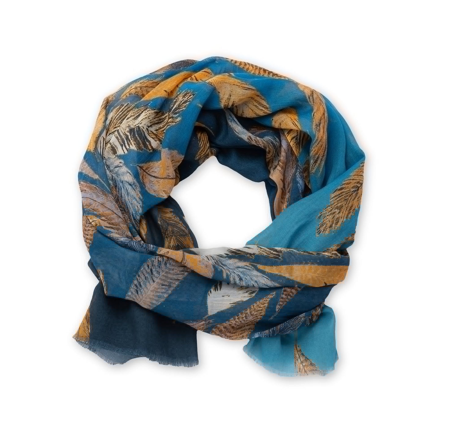 Plume Scarf Scarves Pistil Designs Indigo