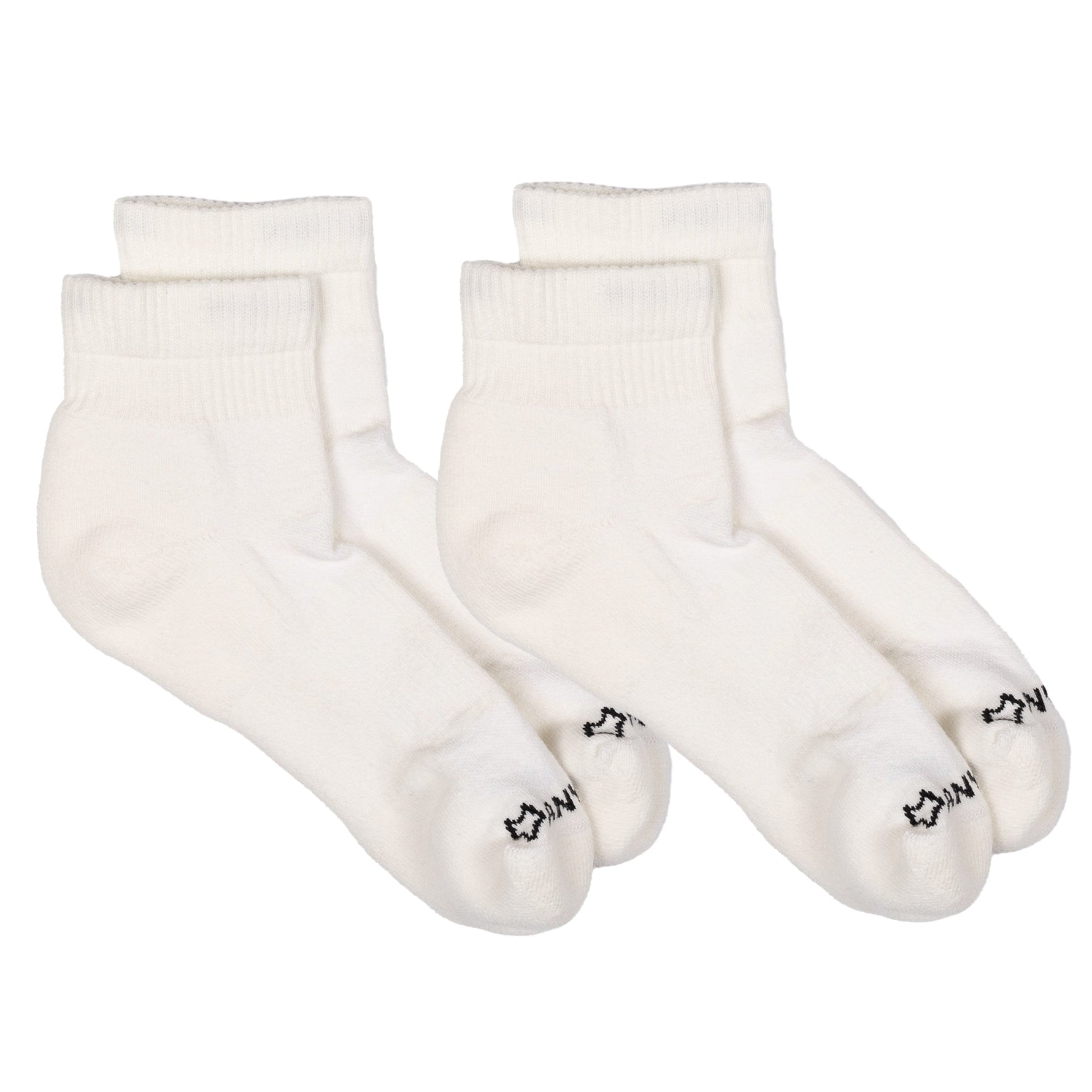 Anywear Essential Lightweight Quarter Crew Sock 2 Pack Anywear Pistil Designs Cloud/Cloud L/XL