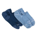 Anywear Essential Lightweight No Show Sock 2 Pack Anywear Pistil Designs Ink/Ice S/M